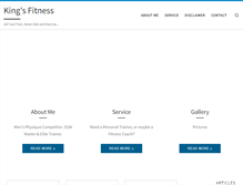 Tablet Screenshot of kingsfitnesstips.com